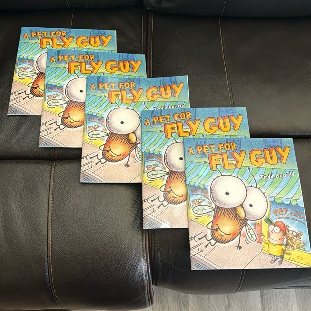 5 Book Bundle. A Pet For Fly Guy. By Tedd Arnold. Great for group readings. New!